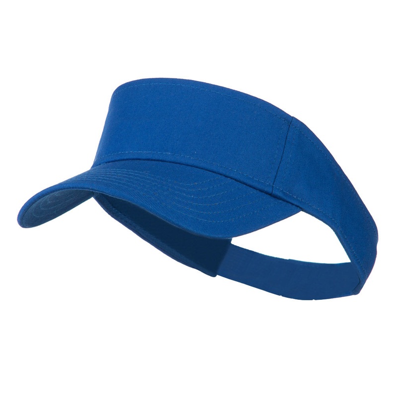 Youth Cotton Sun Visor Red One Size