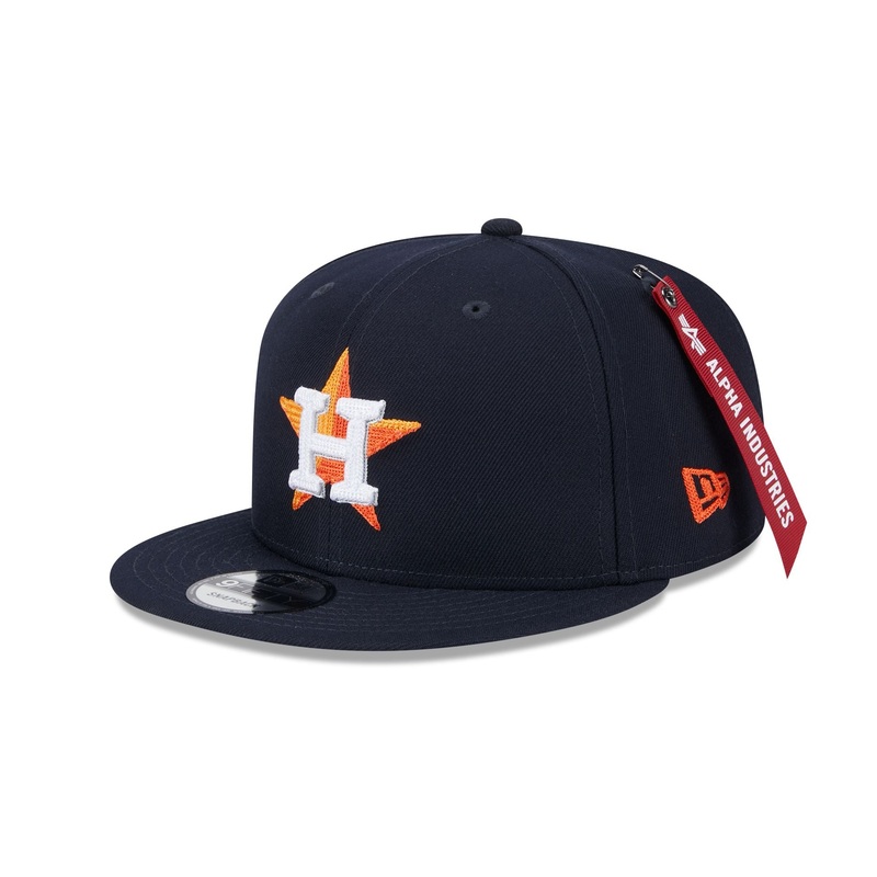 Alpha Industries x Houston Astros Navy 9FIFTY Snapback Hat One Size
