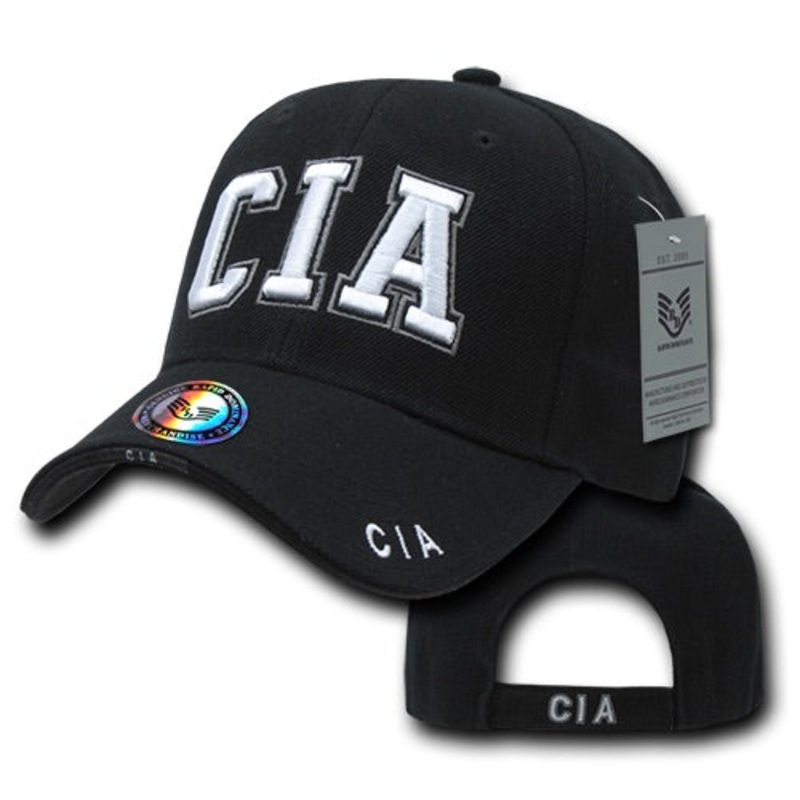CIA Hat Central Intelligence Agency Baseball Cap Agent – Rapid Dominance JW Black