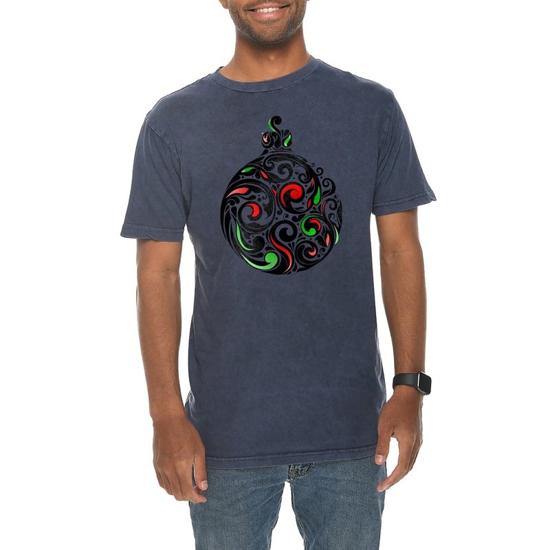 Colorful Ornament Unisex Lane Seven Ring Spun Cotton Vintage Short Sleeve Crewneck Tee Shirt Vintage Denim XS