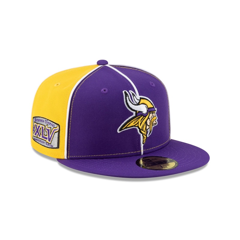 Minnesota Vikings Two-Tone Pinwheel 59FIFTY Fitted Hat 7