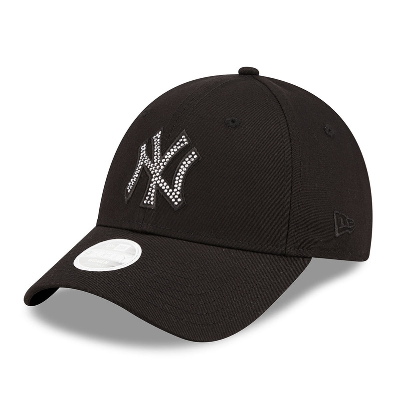 New Era Womens 9FORTY New York Yankees Baseball Cap – MLB Diamante – Black Adjustable