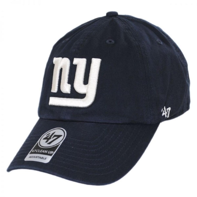 New York Giants NFL Clean Up Legacy Strapback Baseball Cap Dad Hat NAVY ADJUSTABLE