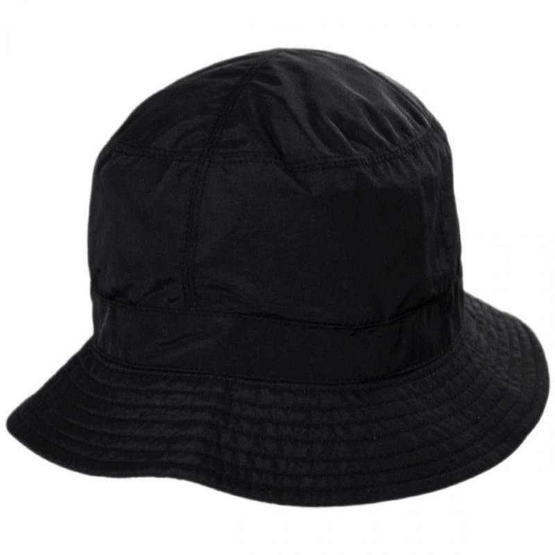 Nylon Rain Bucket Hat BLACK ONE SIZE FITS MOST