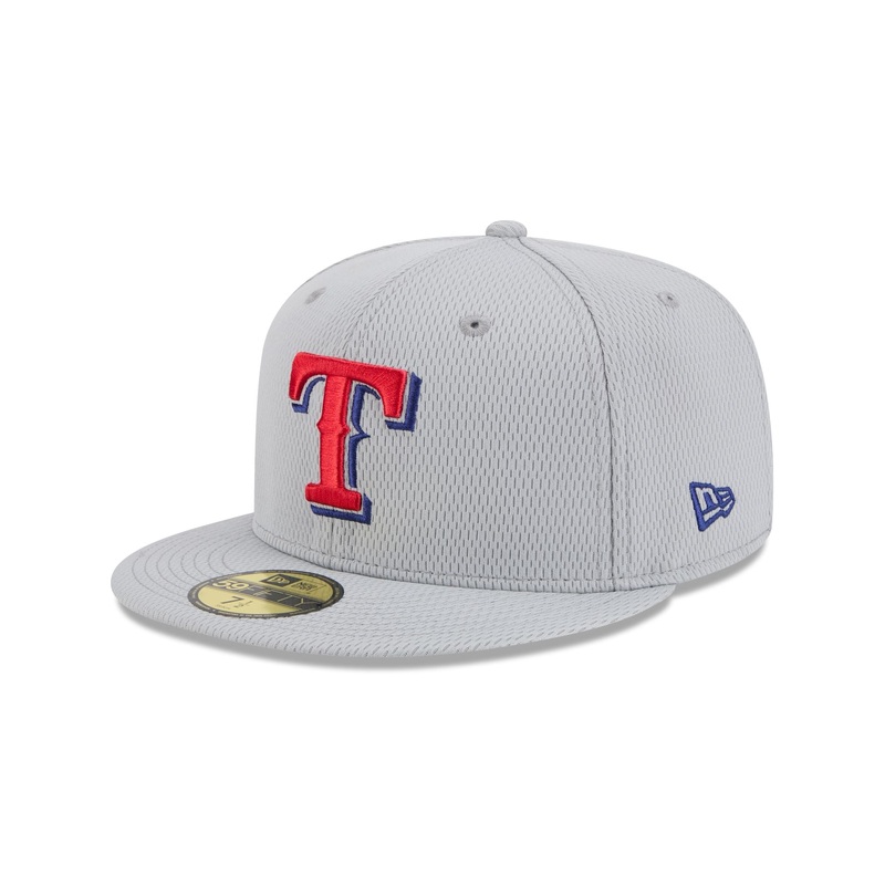 Texas Rangers 2025 Clubhouse Gray 59FIFTY Fitted Hat 7