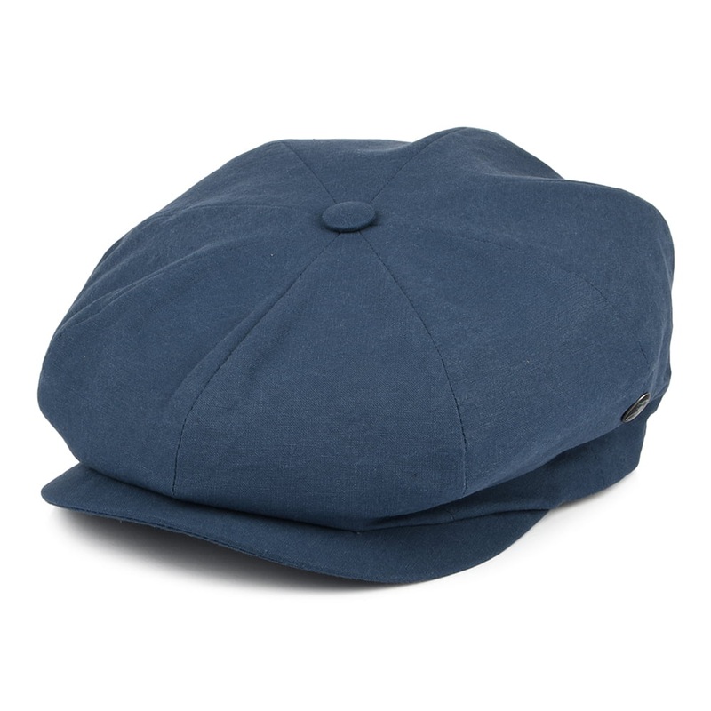 City Sport Washed Cotton Newsboy Cap – Blue S