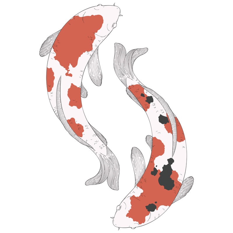 Colorful Koi Fish Colorful Koi Fish One Size