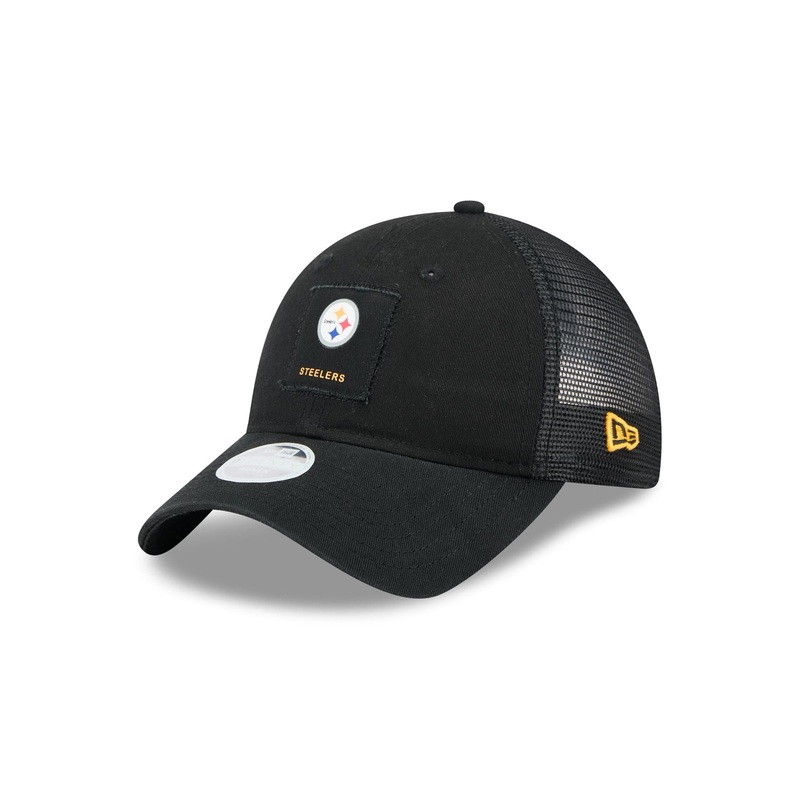 Pittsburgh Steelers Women’s Square Stitch 9TWENTY Trucker Hat One Size