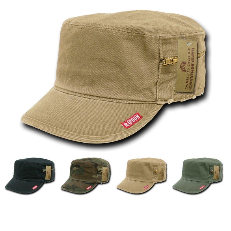 Rapid Dominance 35B GI Cap BDU Fatigue Hat Zipper Military Patrol Cap Black S