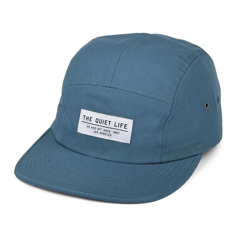 The Quiet Life Hats Foundation 5 Panel Cap – Mid Blue Adjustable