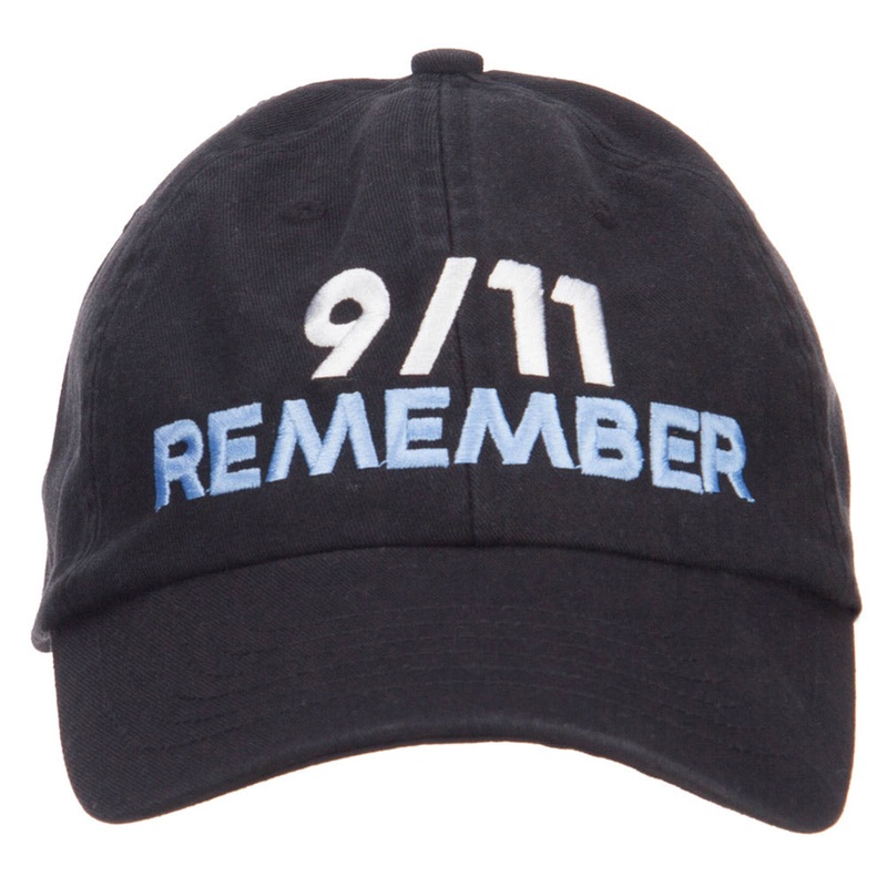 911 Remembered Embroidered Low Profile Cap Black One Size