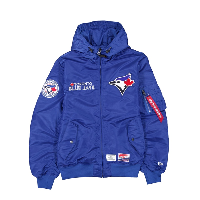 Alpha Industries x Toronto Blue Jays L-2B Hooded Bomber Jacket S