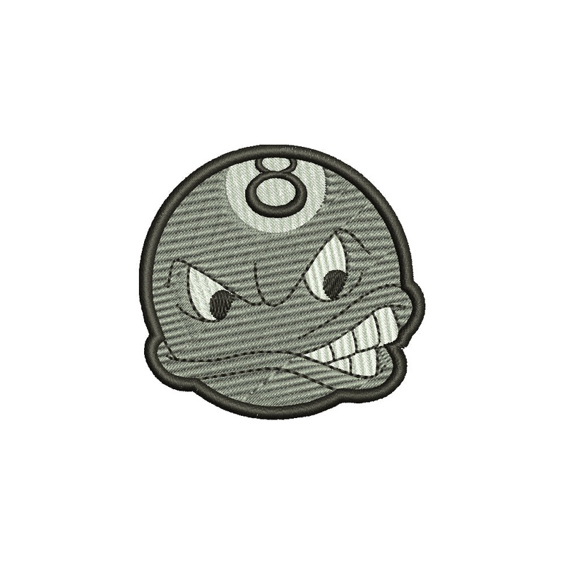 Billiard 8 Ball Face Default Title One Size