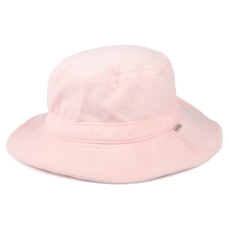 Brixton Hats Petra Packable Terrycloth Bucket Hat – Light Pink X-Small/Small