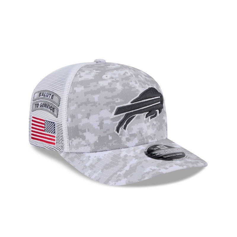Buffalo Bills 2024 Salute to Service 9SEVENTY Trucker Hat One Size