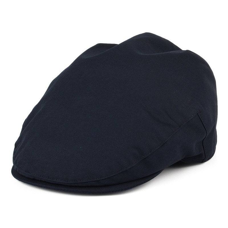 Christys Hats Balmoral Cotton Flat Cap – Navy Blue S