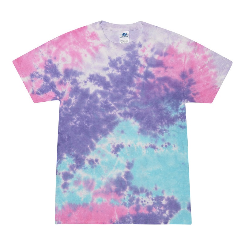 Colortone 1000 Multi-Color Tie-Dyed T-Shirt – Cotton Candy Cotton Candy S