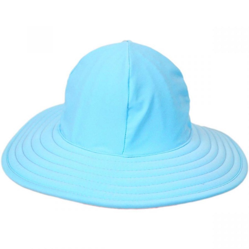 Kid’s Sandpiper Swimwear Reversible Sun Hat AQUA CHILD