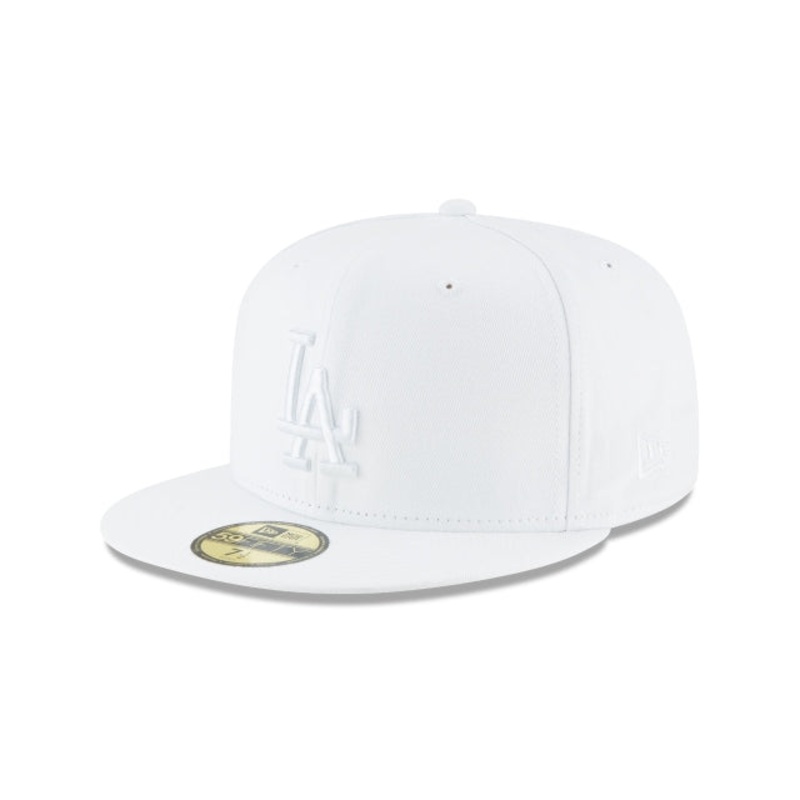 Los Angeles Dodgers Whiteout Basic 59FIFTY Fitted Hat 6 7/8