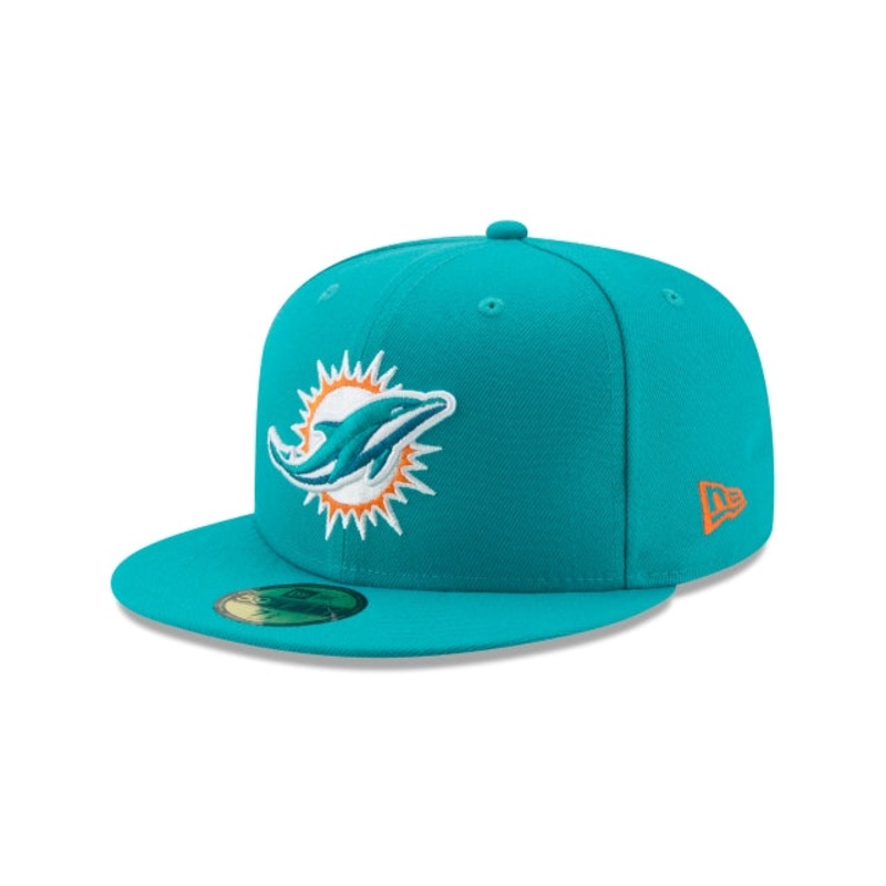Miami Dolphins Teal 59FIFTY Fitted Hat 6 7/8