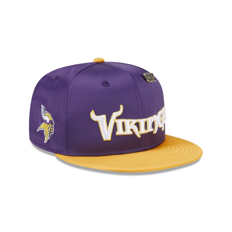Minnesota Vikings Spring Satin 59FIFTY Fitted Hat 7