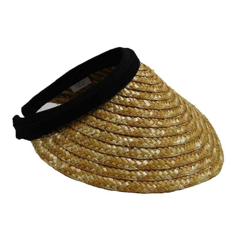 Natural Straw Clip-On Sun Visor – Milani Hats Natural