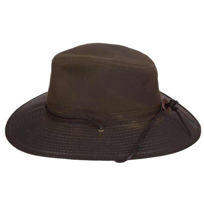 Oil Cloth Outback Hat for Small Heads – DPC Headwear Brown Small (55 cm)