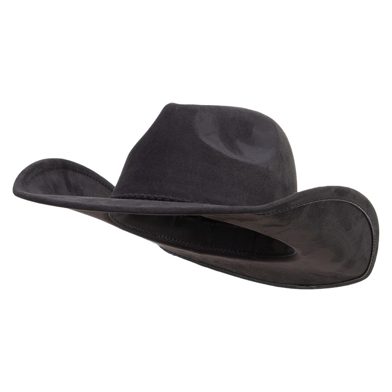 Polyester Microfiber Outback Style Hat Black One Size