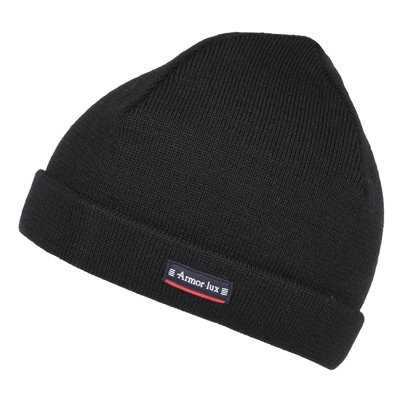 Armor Lux Lannion Pure Wool Beanie Hat – Black 1-Size