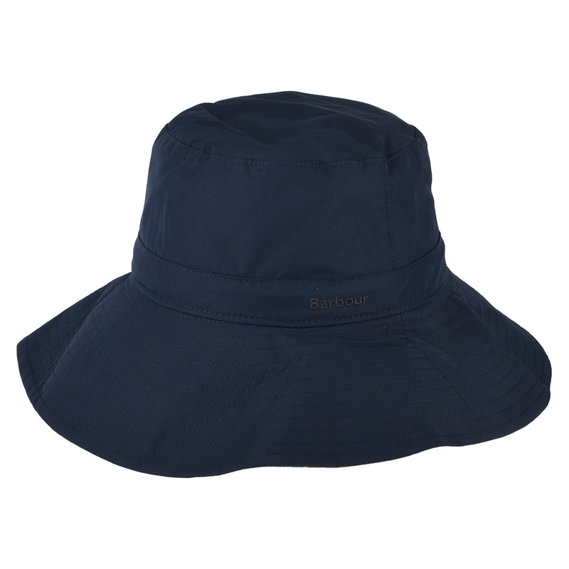 Barbour Hats Annie Showerproof Bucket Hat – Navy Blue Small/Medium