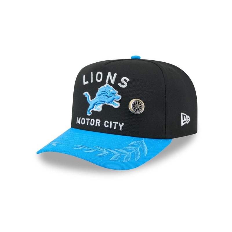 Detroit Lions 2025 Draft Black 59FIFTY A-Frame Fitted Hat 7