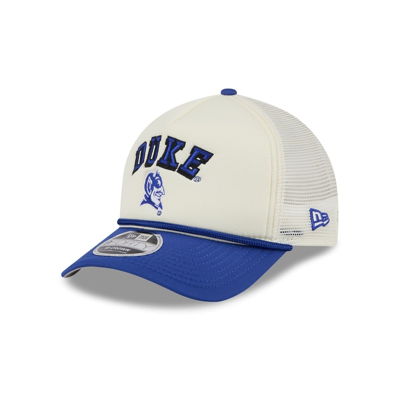 Duke Blue Devils Chrome Arch 9FORTY M-Crown A-Frame Trucker Hat One Size