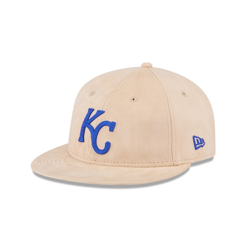 Kansas City Royals Stone Suede Retro Crown 9FIFTY Snapback Hat One Size