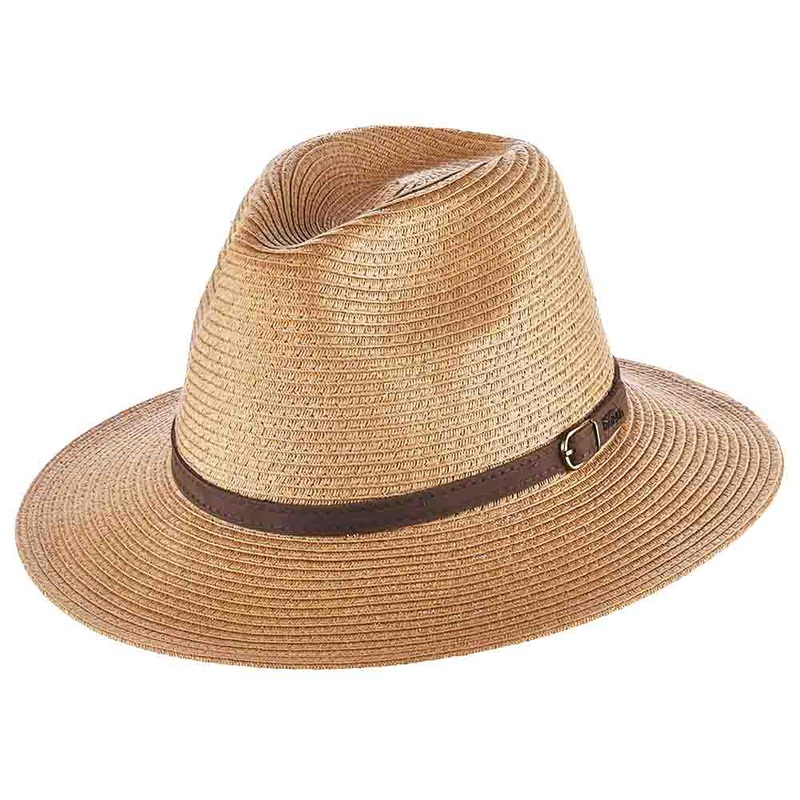 Safari Hat with Leather Belt – Scala Hats for Men Tea Medium