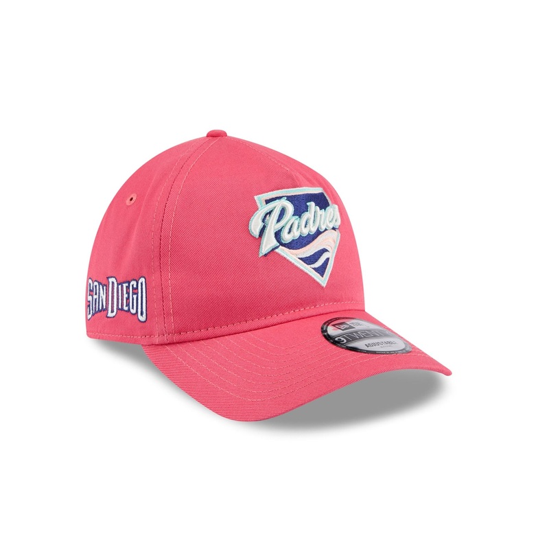 San Diego Padres Coral 9TWENTY A-Frame Adjustable Hat One Size