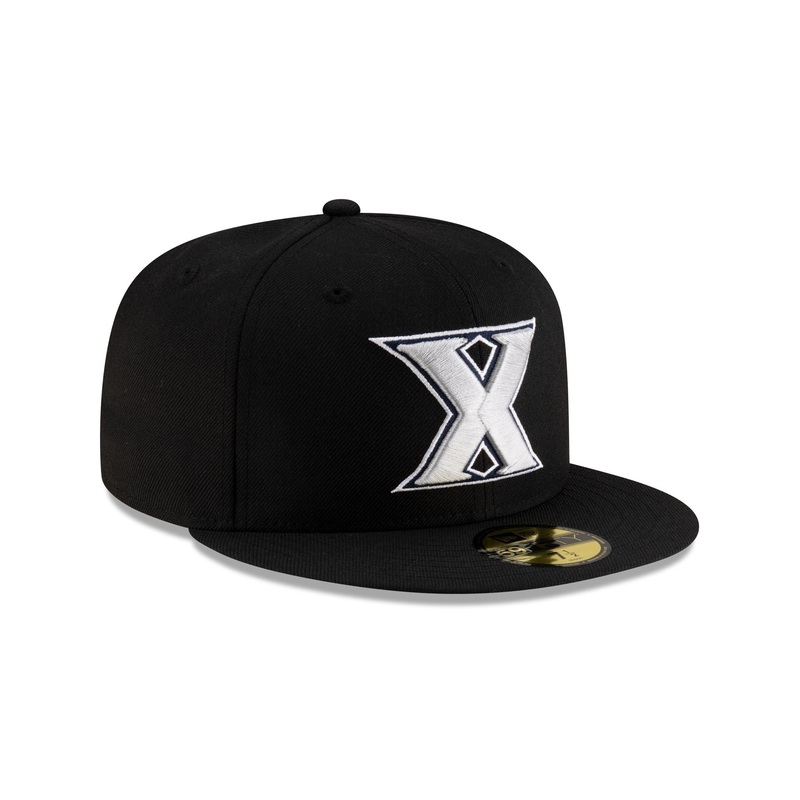 Xavier Musketeers Black 59FIFTY Fitted Hat 7