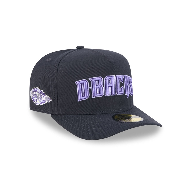 Arizona Diamondbacks Navy Lavender 59FIFTY A-Frame Fitted Hat 7