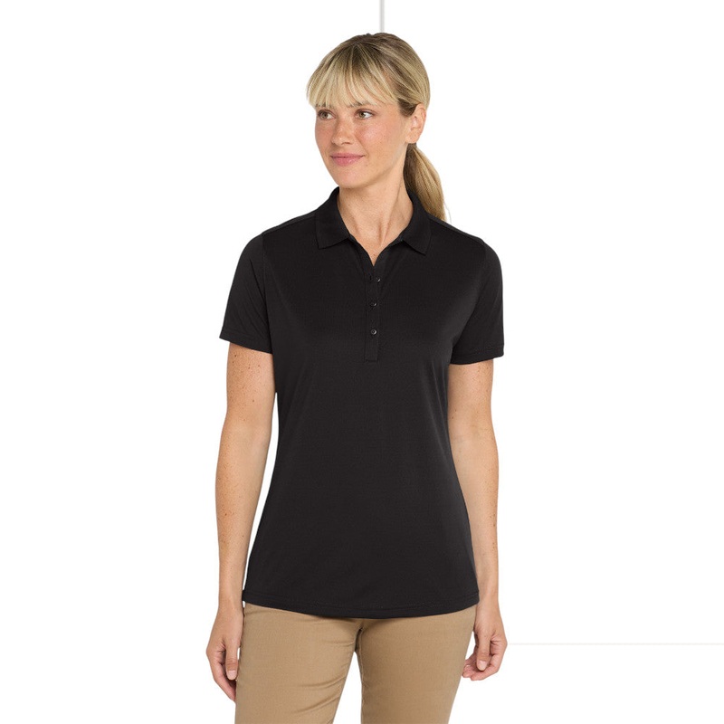 CornerStone CS419 Womens Select Lightweight Snag-Proof Polo Black XS