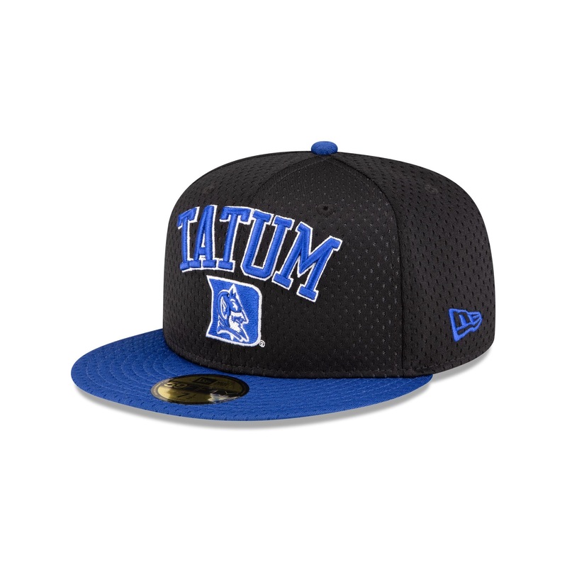 Jayson Tatum x Duke Blue Devils Black 59FIFTY Fitted Hat 7