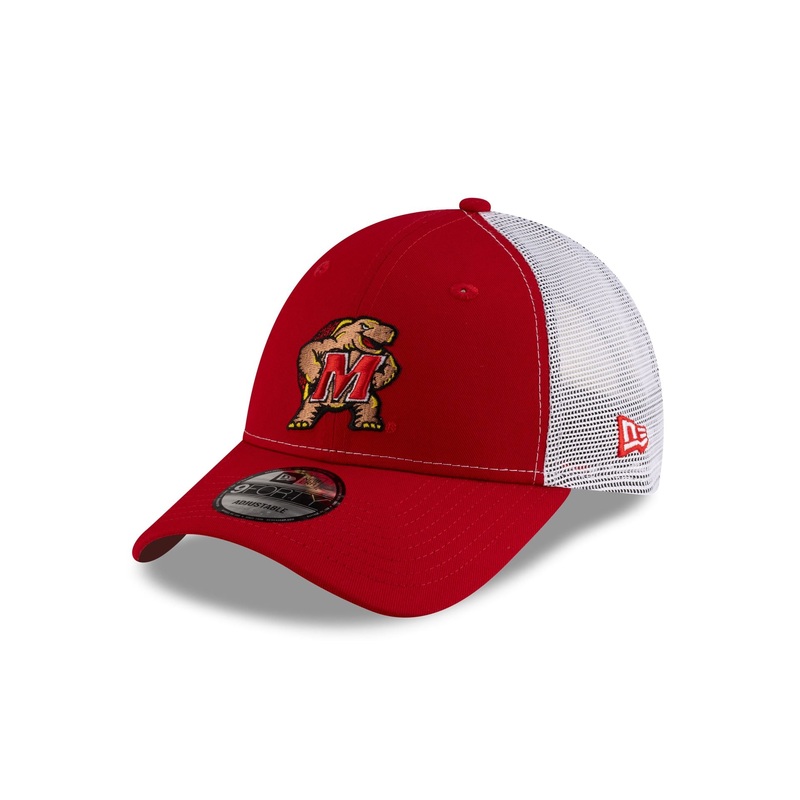 Maryland Terrapins Scarlet White Mesh 9FORTY Trucker One Size
