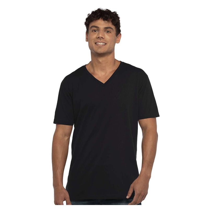 Next Level 3200 Unisex Cotton V-Neck T-Shirt White XS