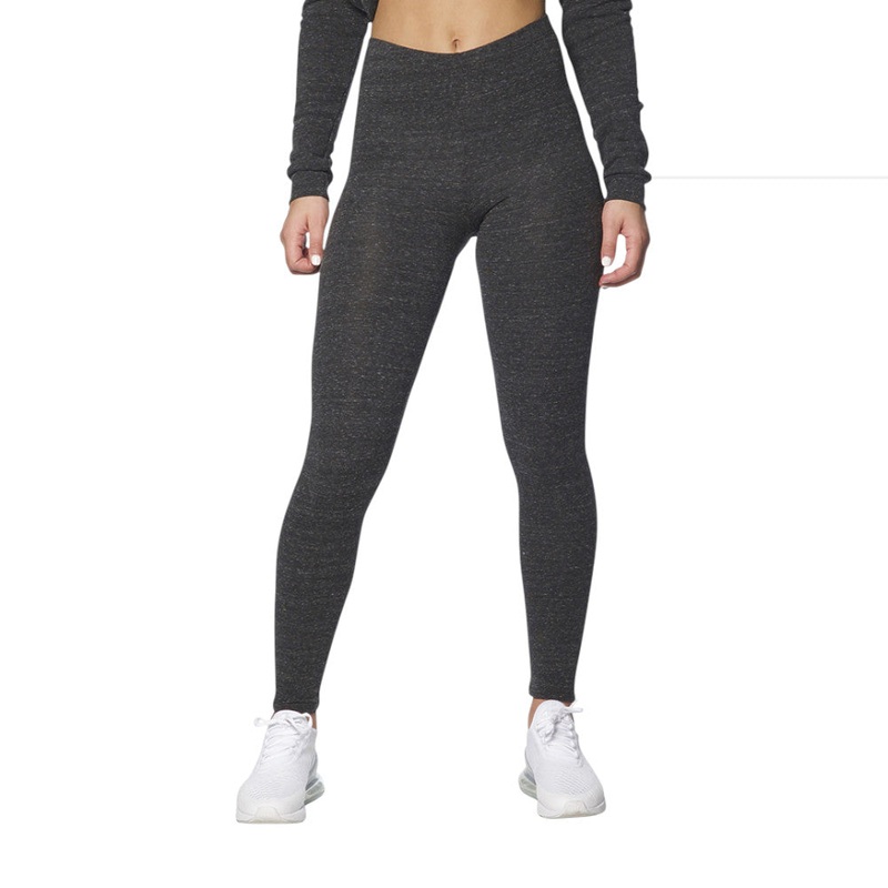 Royal Apparel 33007 Women’s Eco Triblend Spandex Jersey Leggings Made in USA Eco Tri Charcoal XS