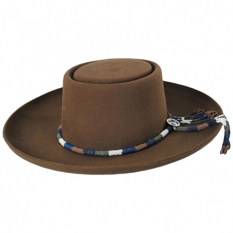 Tellus Wool Felt Gambler Hat PECAN S