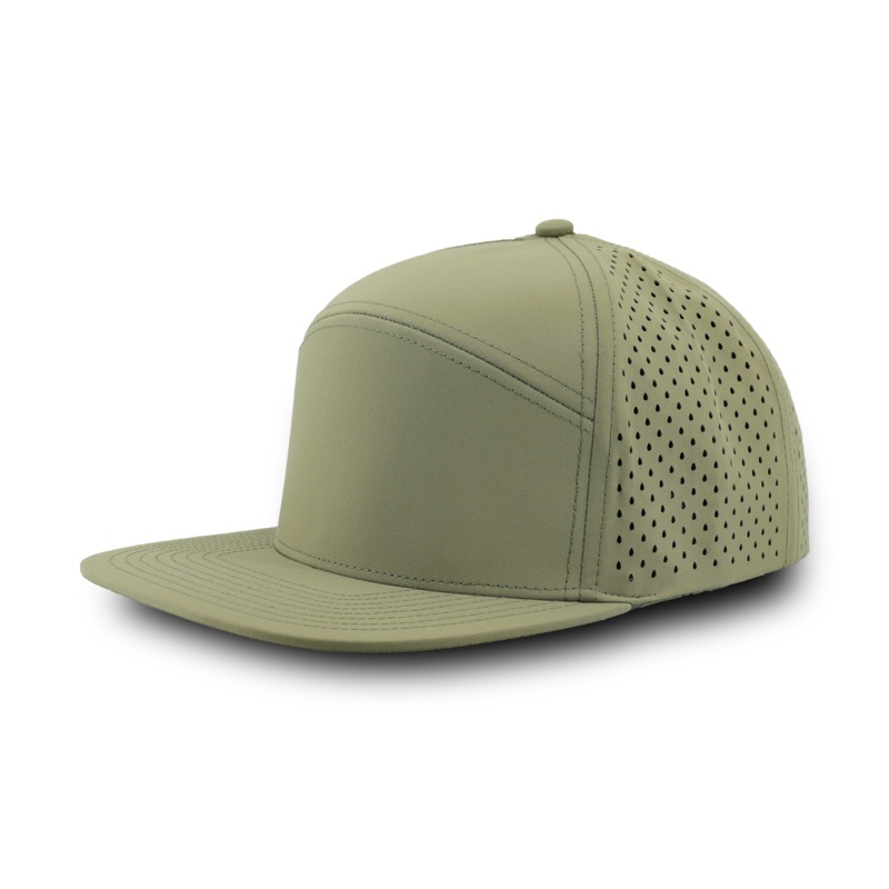 Zapped Headwear Osprey 7 Panel Perforated Cap Black