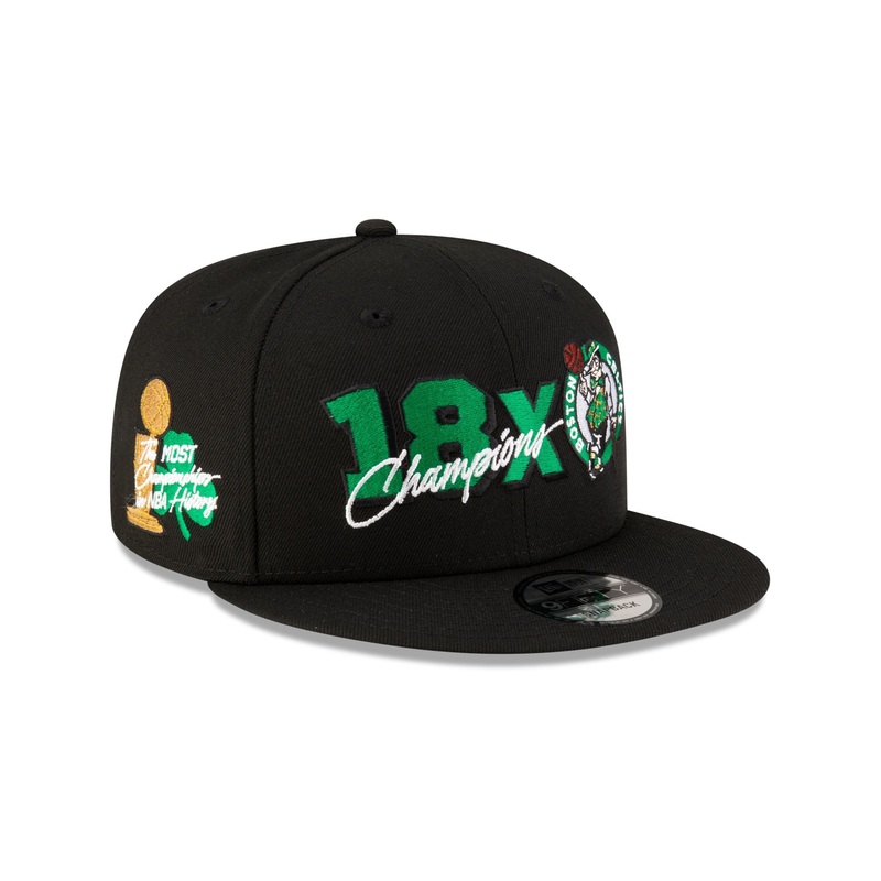 Boston Celtics 18x Champs 9FIFTY Snapback Hat One Size