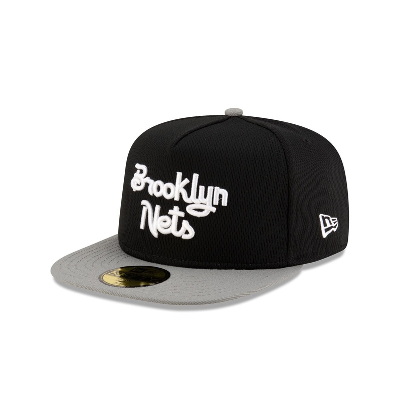 Brooklyn Nets Dashmark Mesh 59FIFTY A-Frame Fitted Hat 7