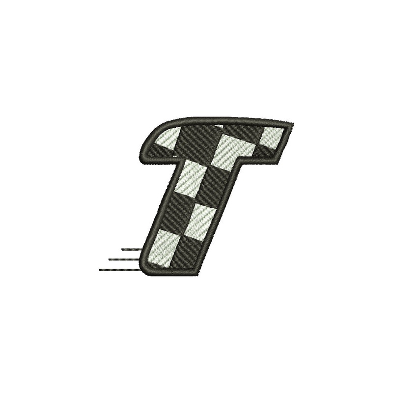 Checkered Flag Alphabet – T Default Title One Size