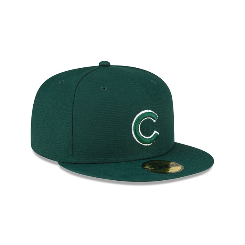 Chicago Cubs Dark Green 59FIFTY Fitted Hat 7