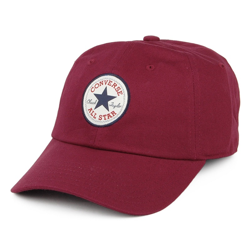 Converse Tip Off Cotton Baseball Cap – Wine Adjustable