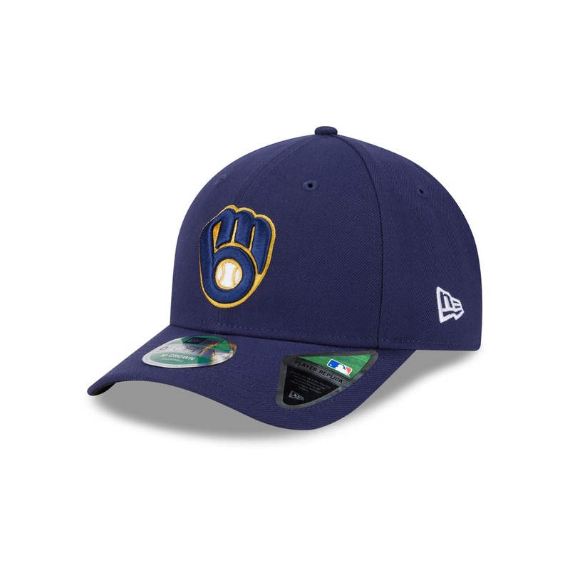 Milwaukee Brewers Home Authentic Collection 9FORTY M-Crown Snapback Hat One Size